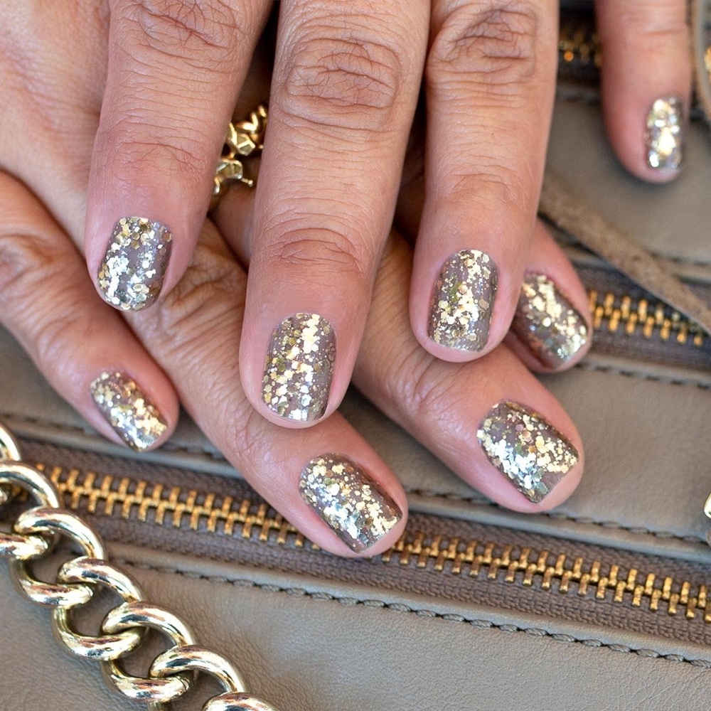 color street nails chica-gold retire glitter - Picture 1 of 2